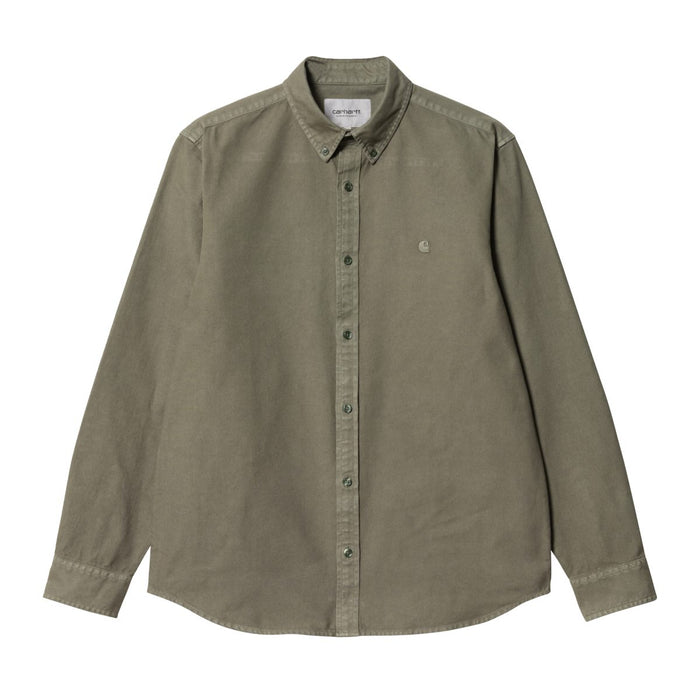 Carhartt WIP Bolton Hemd Salvia Garment Dyed