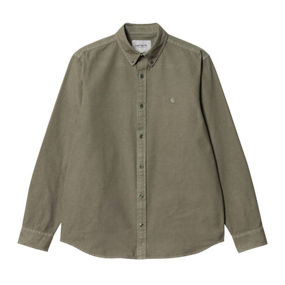 Carhartt WIP Bolton Hemd Salvia Garment Dyed