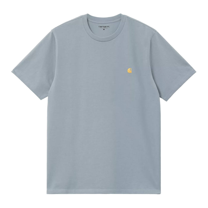 Carhartt WIP Chase T-Shirt Frosted Blue Gold