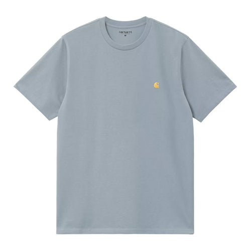 Carhartt WIP Chase T-Shirt Frosted Blue Gold