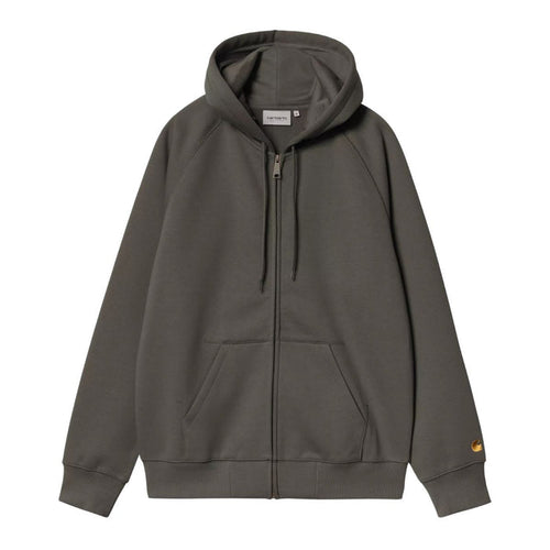 Carhartt WIP Chase Zip Jacket Hooded Shungite/Gold