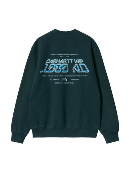 Carhartt WIP Greatest Flicks Sweat Crewneck Deep Lagoon