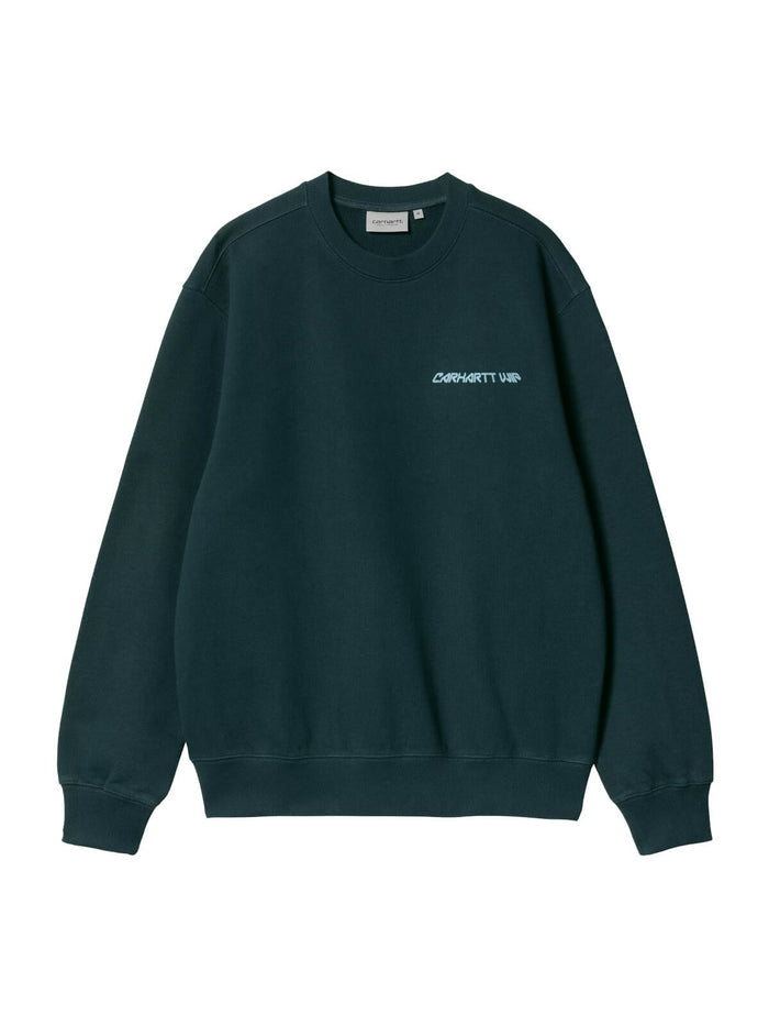 Carhartt WIP Greatest Flicks Sweat Crewneck Deep Lagoon