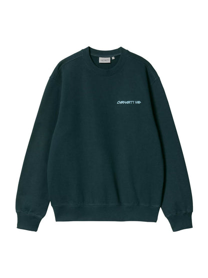 Carhartt WIP Greatest Flicks Sweat Crewneck Deep Lagoon