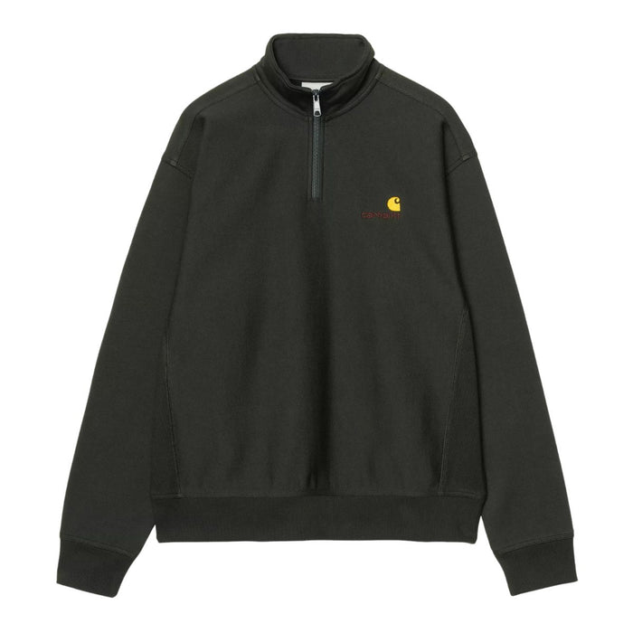 Carhartt WIP Half Zip American Script Crewneck Raven