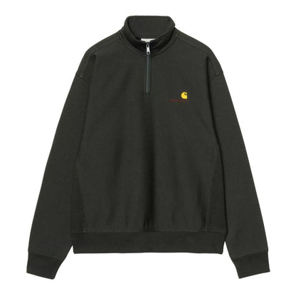 Carhartt WIP Half Zip American Script Crewneck Raven