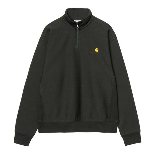 Carhartt WIP Half Zip American Script Crewneck Raven