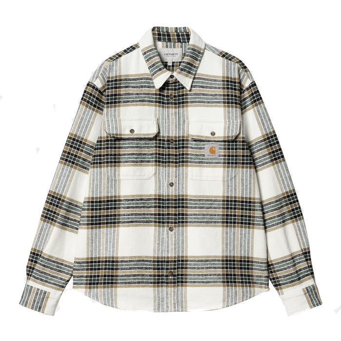 Carhartt WIP Hawkins Shirt Hawkins Check, Wax/Larch