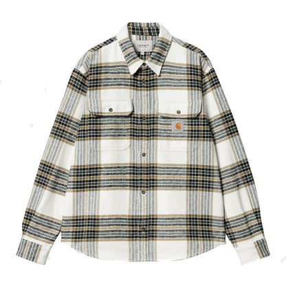 Carhartt WIP Hawkins Shirt Hawkins Check, Wax/Larch