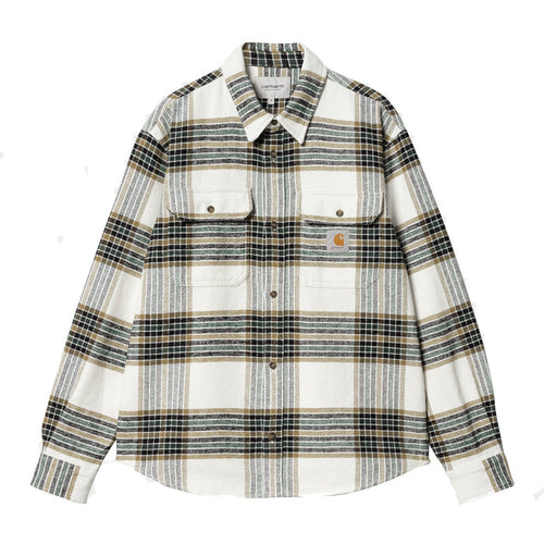 Carhartt WIP Hawkins Shirt Hawkins Check, Wax/Larch