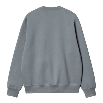 Carhartt WIP Logo Sweat Crewneck Dove Grey/Wax