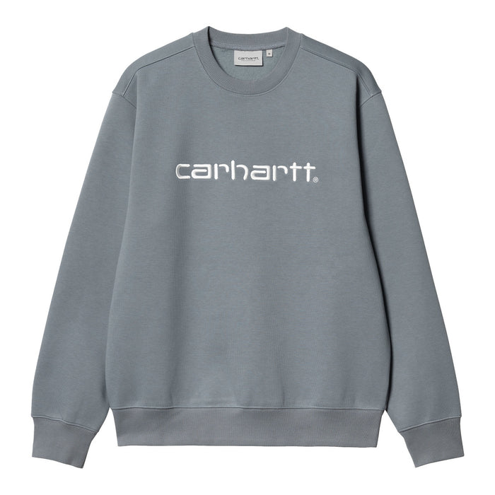 Carhartt WIP Logo Sweat Crewneck Dove Grey/Wax