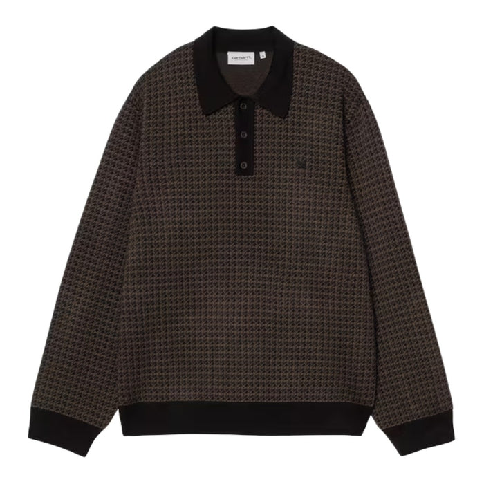 Carhartt WIP Lowis Polo Houndstooth