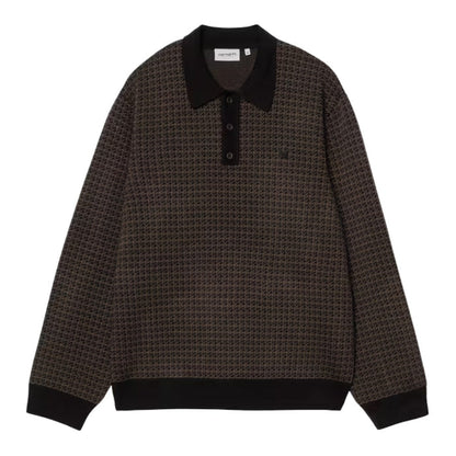Carhartt WIP Lowis Polo Houndstooth