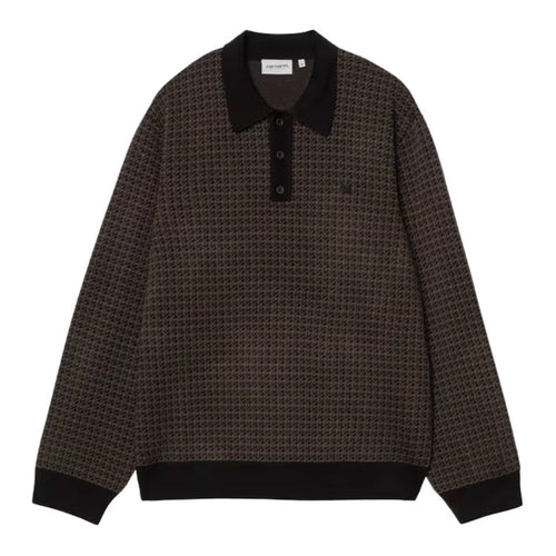 Carhartt WIP Lowis Polo Houndstooth