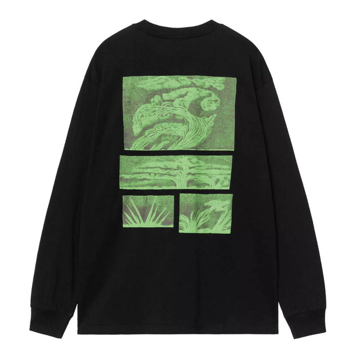 Carhartt WIP L/S Emerge T-Shirt Black Stone Washed