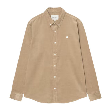 Carhartt WIP Madison Cord Fine Hemd Shirt Iroko / Wax