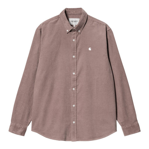 Carhartt WIP Madison Cord Fine Hemd Shirt Lupinus/White
