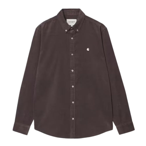 Carhartt WIP Madison Cord Fine Hemd Shirt Shale / Wax