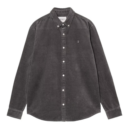 Carhartt WIP Madison Cord Hemd Graphite