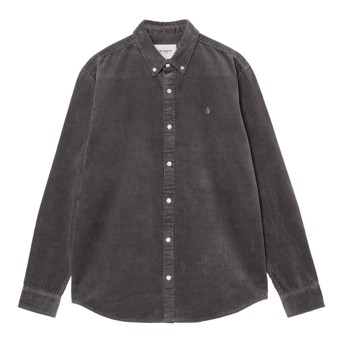 Carhartt WIP Madison Cord Hemd Graphite