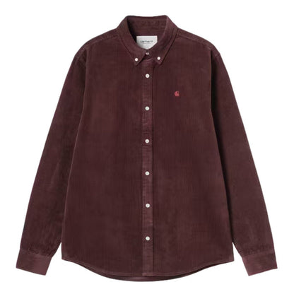 Carhartt WIP Madison Cord Hemd Shirt Amarone