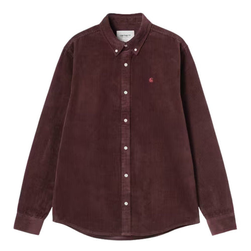 Carhartt WIP Madison Cord Hemd Shirt Amarone