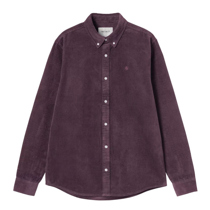 Carhartt WIP Madison Cord Hemd Shirt Cozy Purple