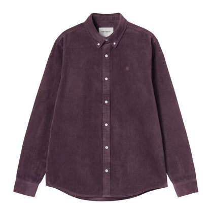 Carhartt WIP Madison Cord Hemd Shirt Cozy Purple