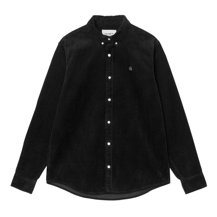 Carhartt WIP Madison Cord Hemd Shirt Soot