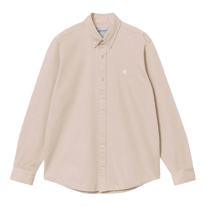 Carhartt WIP Madison Shirt Hemd Fleur De Sel Wax