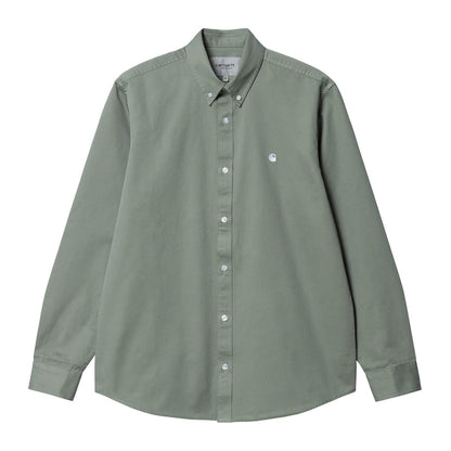 Carhartt WIP Madison Shirt Hemd Yucca/White