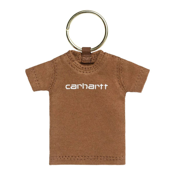 Carhartt WIP Mini Script T-Shirt Keychain Hamilton Brown