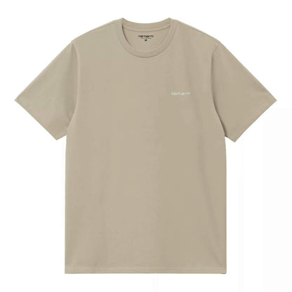 Carhartt WIP Script Embroidery T-Shirt Barchan/White