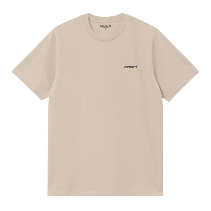 Carhartt WIP Script Embroidery T-Shirt Fleur De Sel/Black