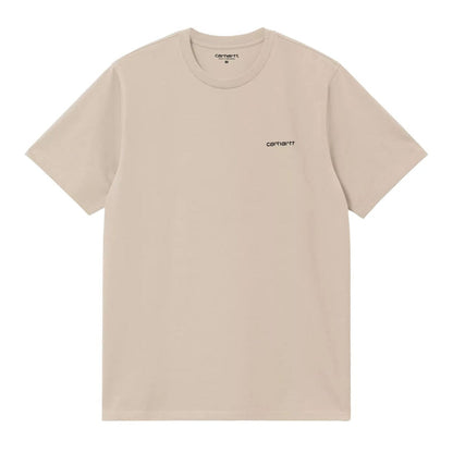 Carhartt WIP Script Embroidery T-Shirt Fleur De Sel/Black