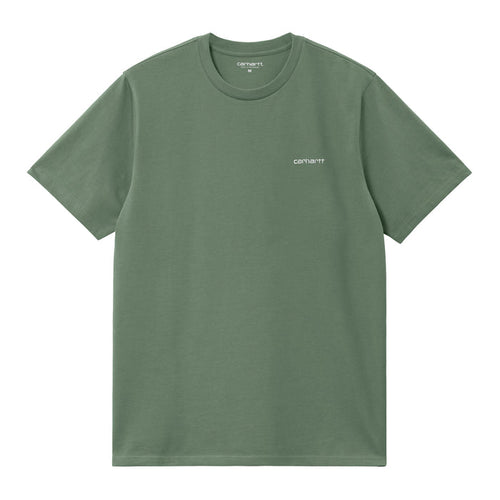 Carhartt WIP Script Embroidery T-Shirt Park / White