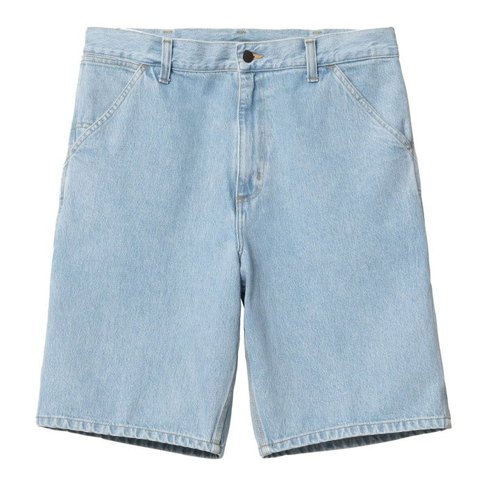 Carhartt WIP Single Knee Short Blue Heavy Stone Bleached