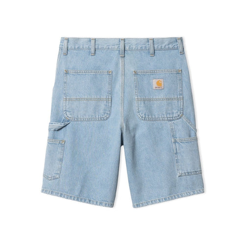 Carhartt WIP Single Knee Short Blue Heavy Stone Wash