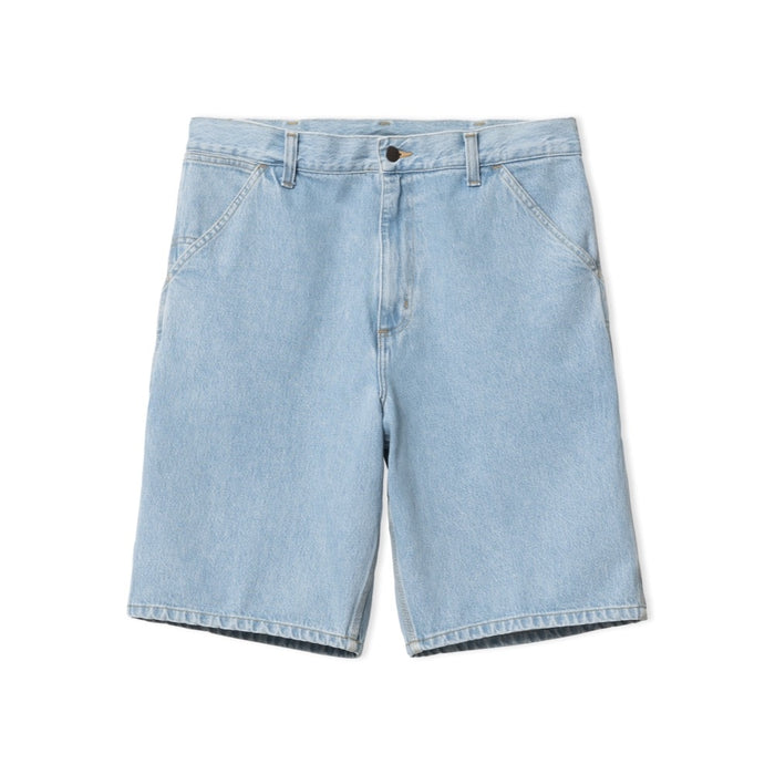 Carhartt WIP Single Knee Short Blue Heavy Stone Wash