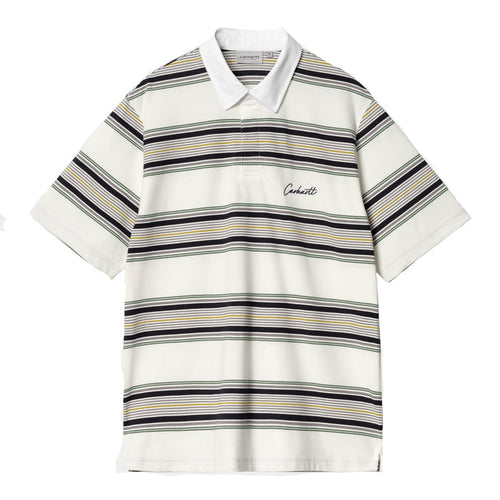 Carhartt WIP S/S Gaines Rugby Shirt Gaines Stripe Wax