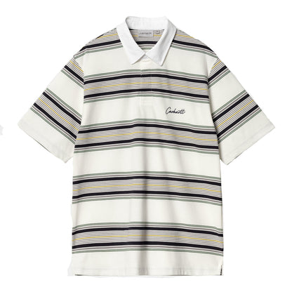 Carhartt WIP S/S Gaines Rugby Shirt Gaines Stripe Wax