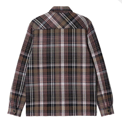 Carhartt WIP Valmon L/S Hemd Valmon Check Hamilton Brown