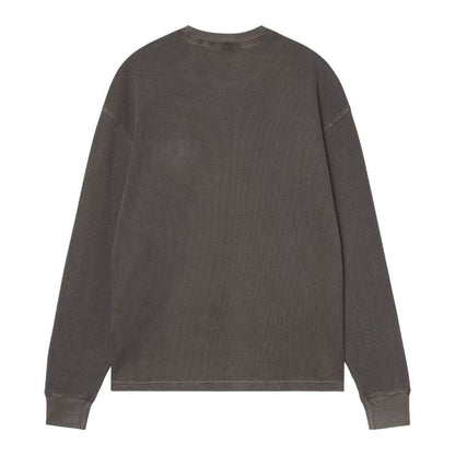 Carhartt WIP Waffle Vista Longsleeve Black Garment Dyed