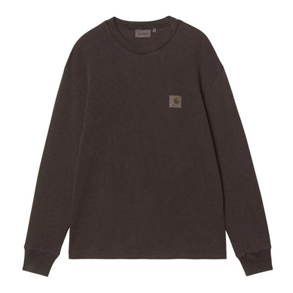 Carhartt WIP Waffle Vista Longsleeve Tobacco Garment Dyed