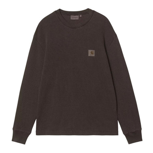 Carhartt WIP Waffle Vista Longsleeve Tobacco Garment Dyed