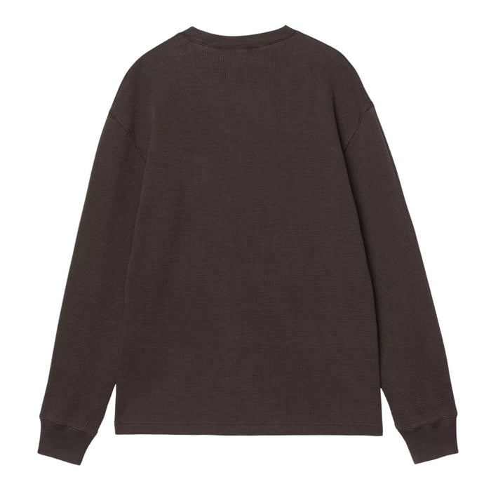 Carhartt WIP Waffle Vista Longsleeve Tobacco Garment Dyed