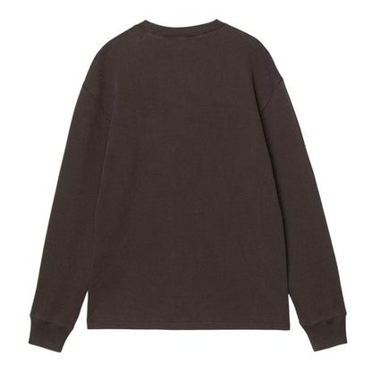 Carhartt WIP Waffle Vista Longsleeve Tobacco Garment Dyed