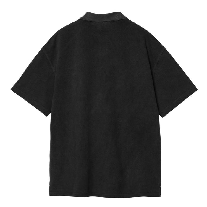 Carhartt WIP Wayne Polo Shirt Black Garment Dyed