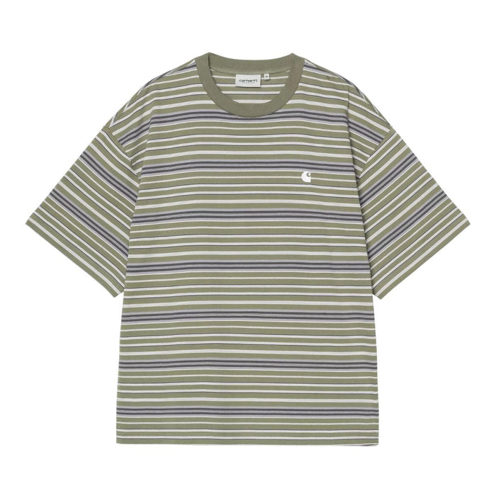 Carhartt WIP Zane T-Shirt Zane Stripe Dollar Green